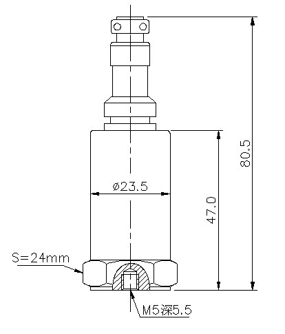 压电式加速度传感器结构
